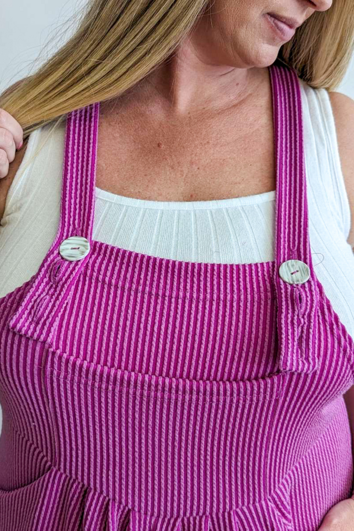 Karli Overalls - Magenta