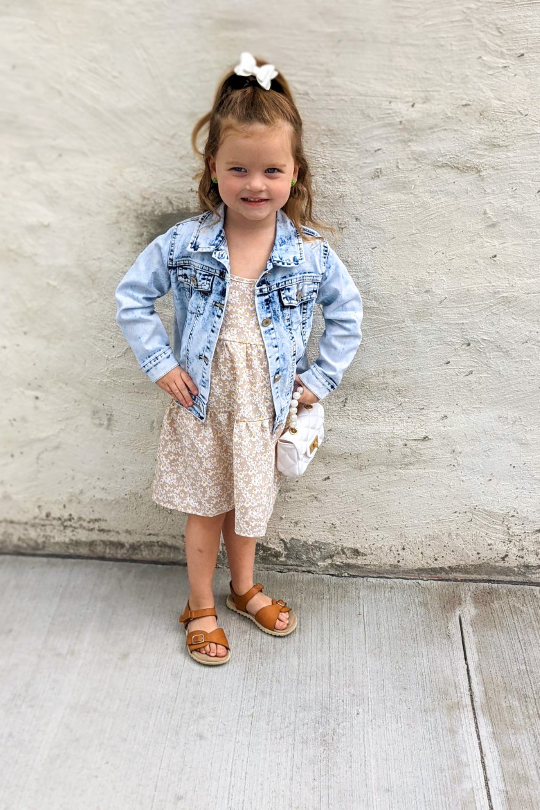 Kids Acid Washed Denim Jacket