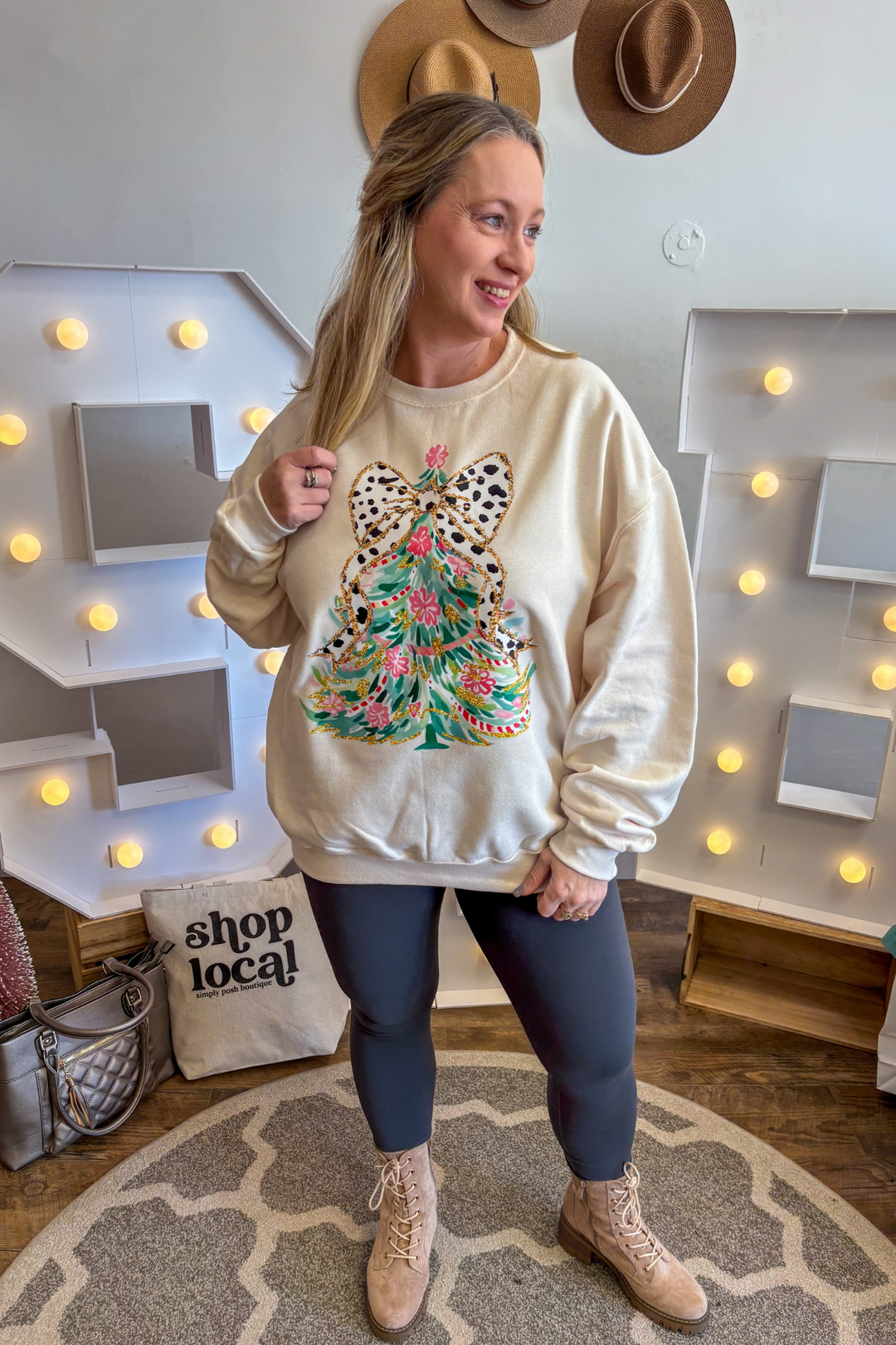 Coquette Christmas Tree Graphic