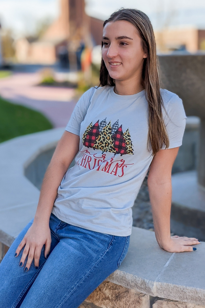 Merry Christmas Trees Graphic Tee