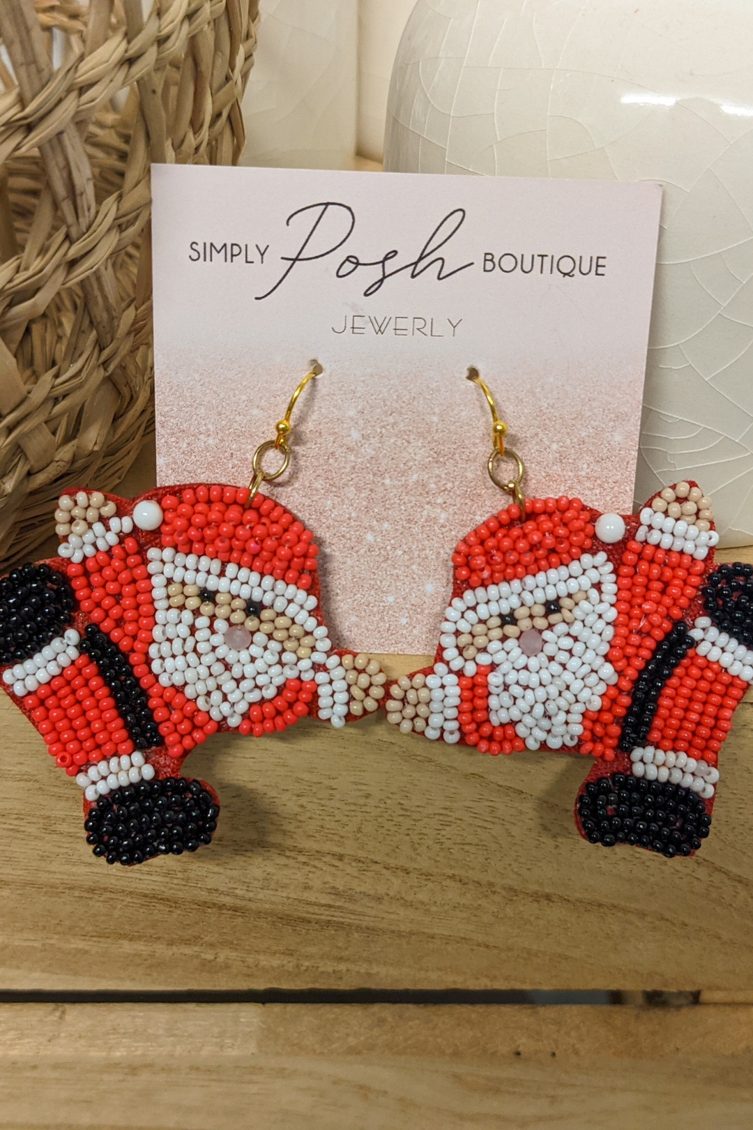 Santa Earrings