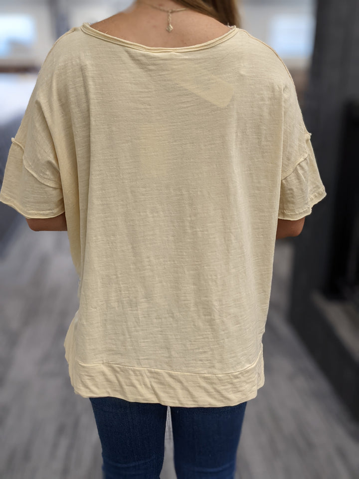 Short Sleeve Top - Natural