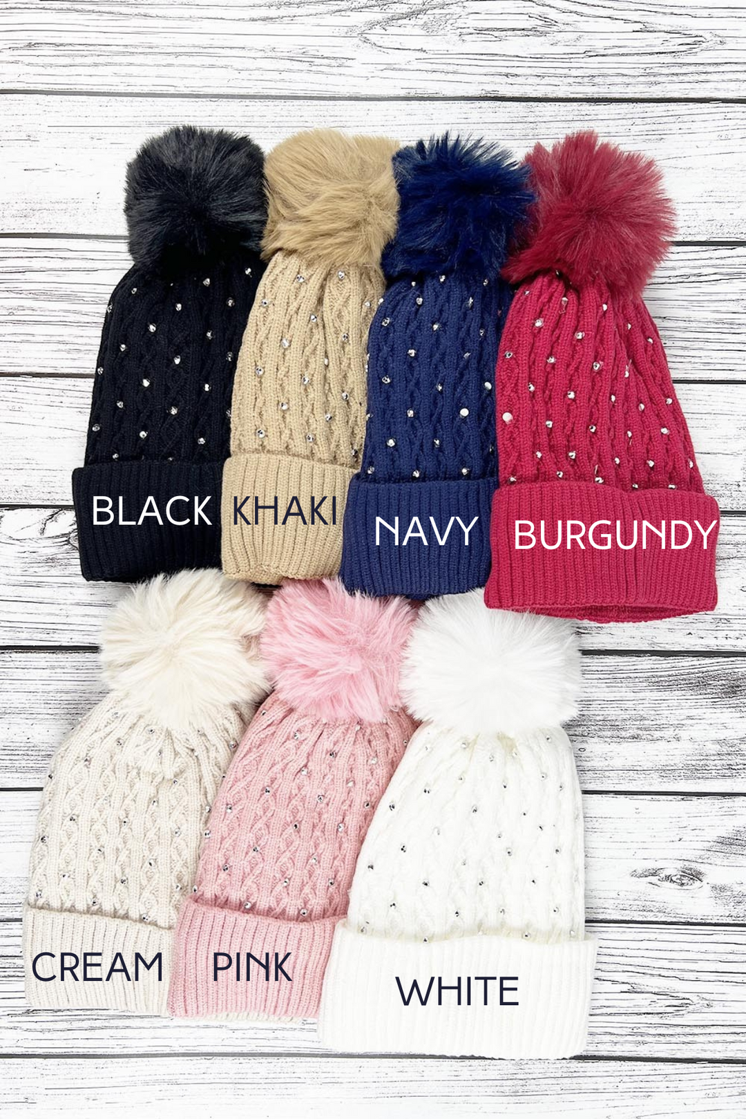 Rhinestone Beanies