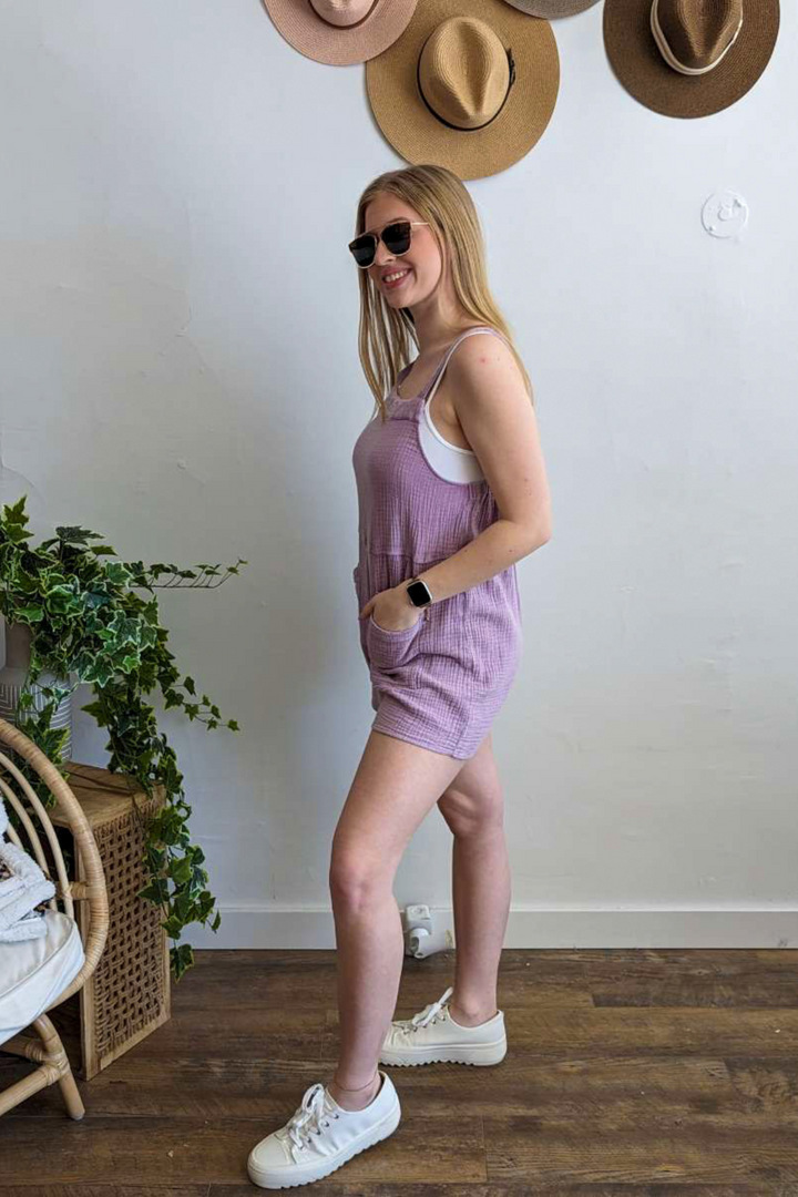 Camdyn Romper - Lavender