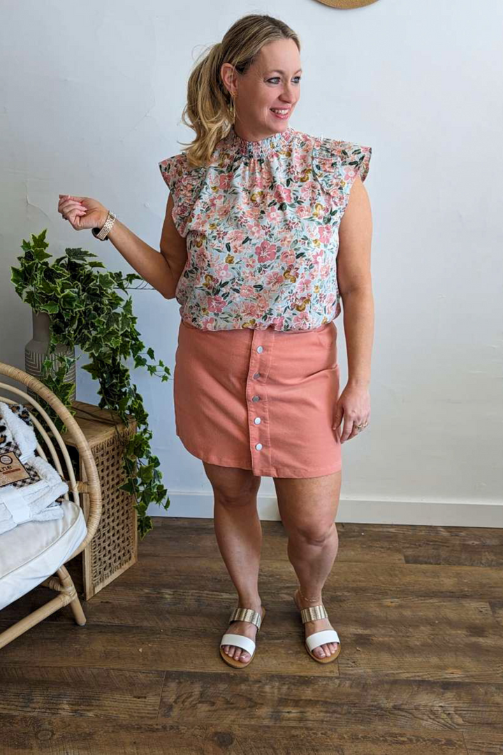 Beautiful Day Ruffle Sleeve Top