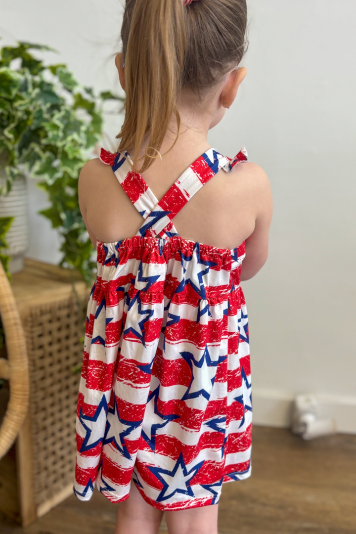 Stars & Stripes Dress - Girls