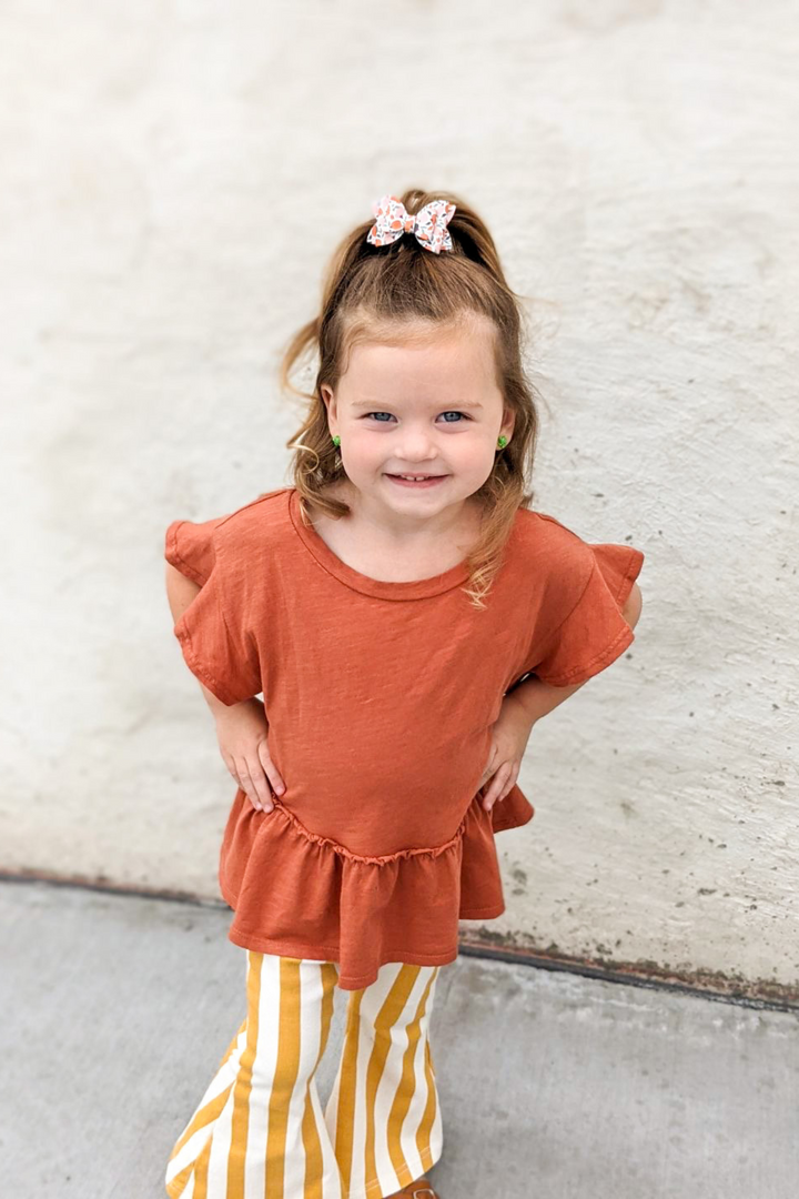 Malia Babydoll Tee - Clay