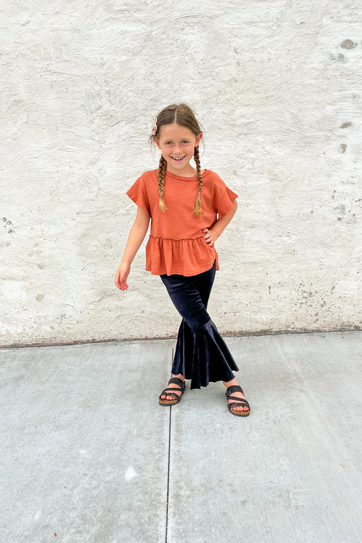 Lina Pleated Bell Bottoms