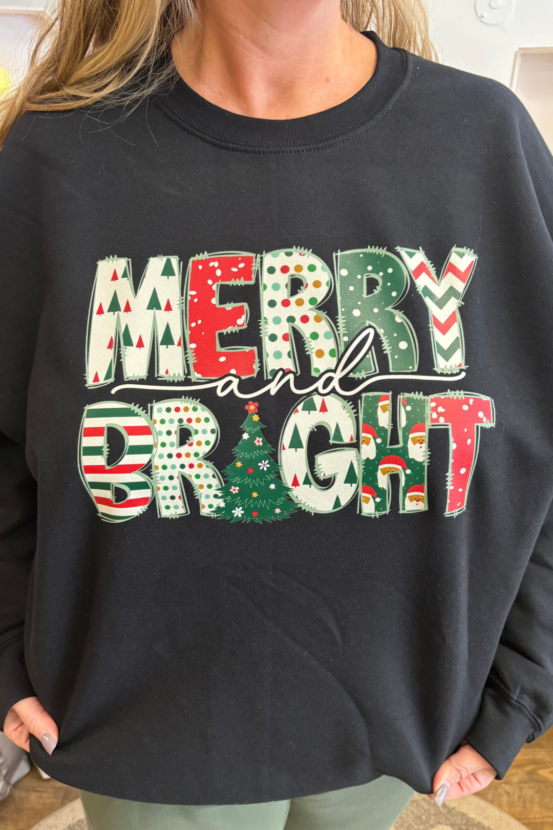 Merry and Bright Crewneck
