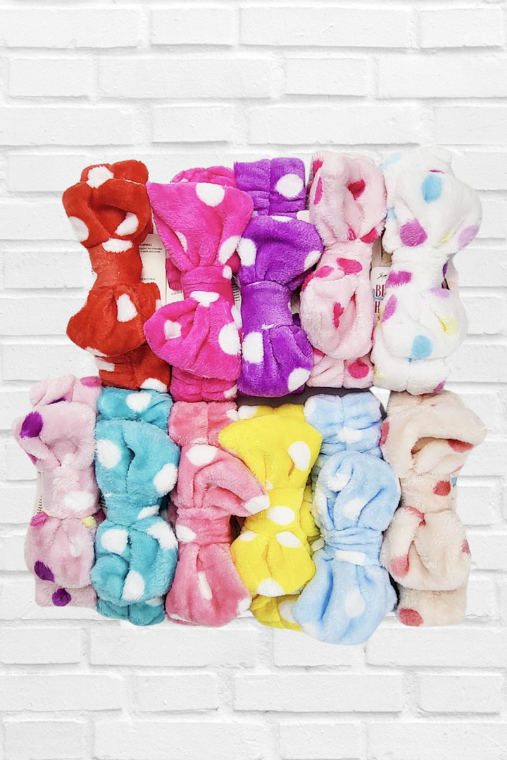 Polka Dot Spa Headband