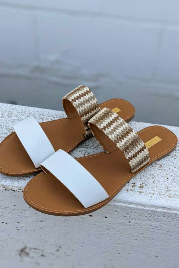 Haley Sandals - White