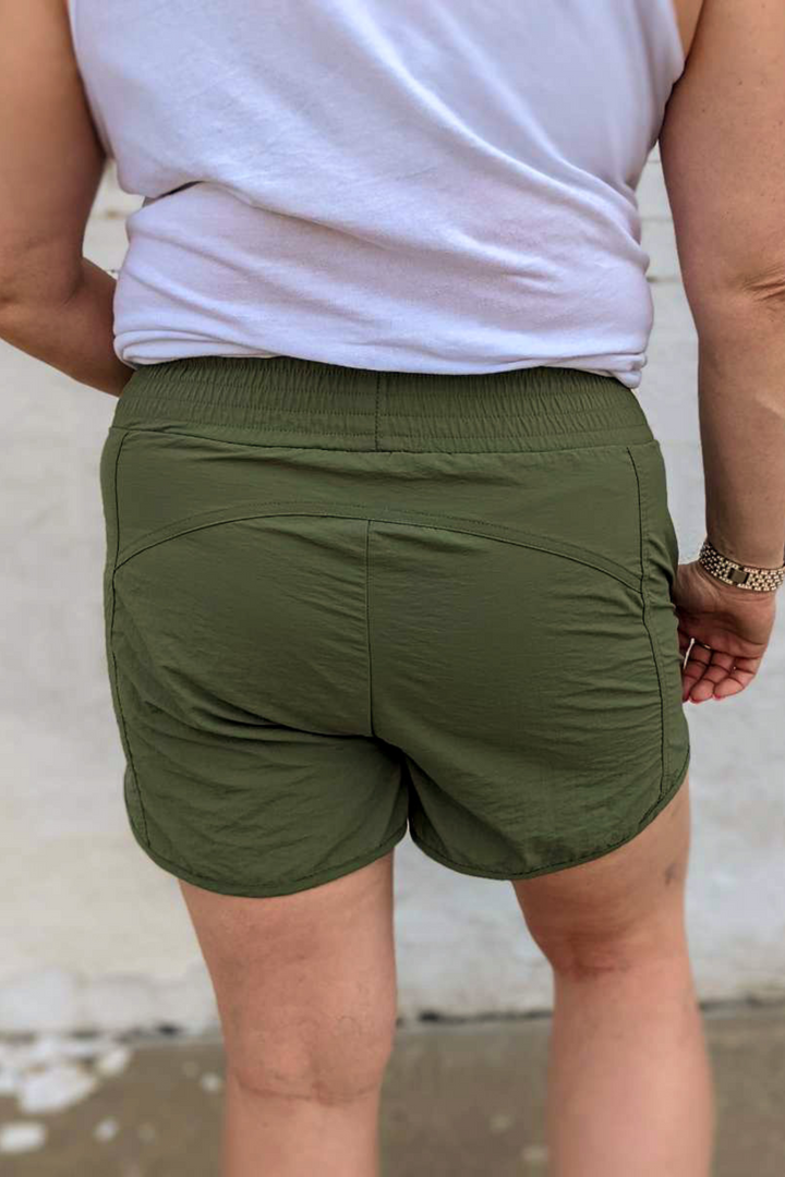Basic Is Best Shorts - Lt Olive