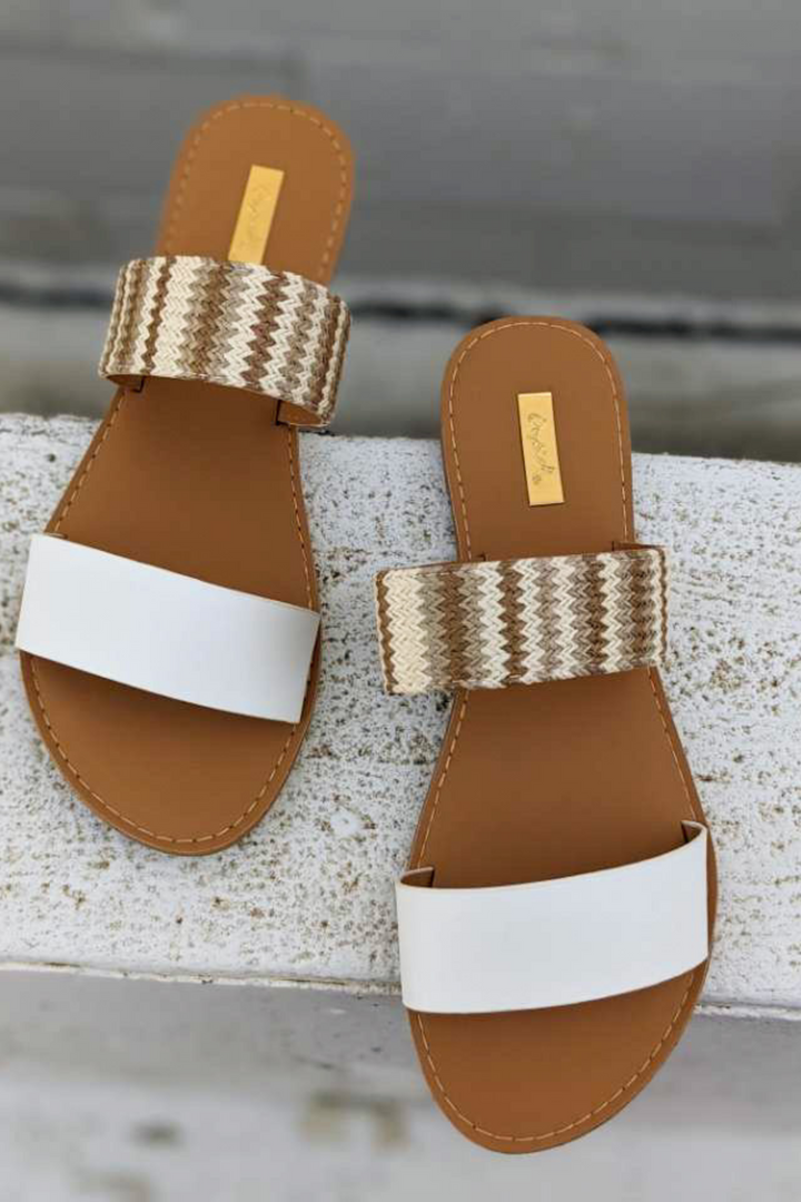 Haley Sandals - White