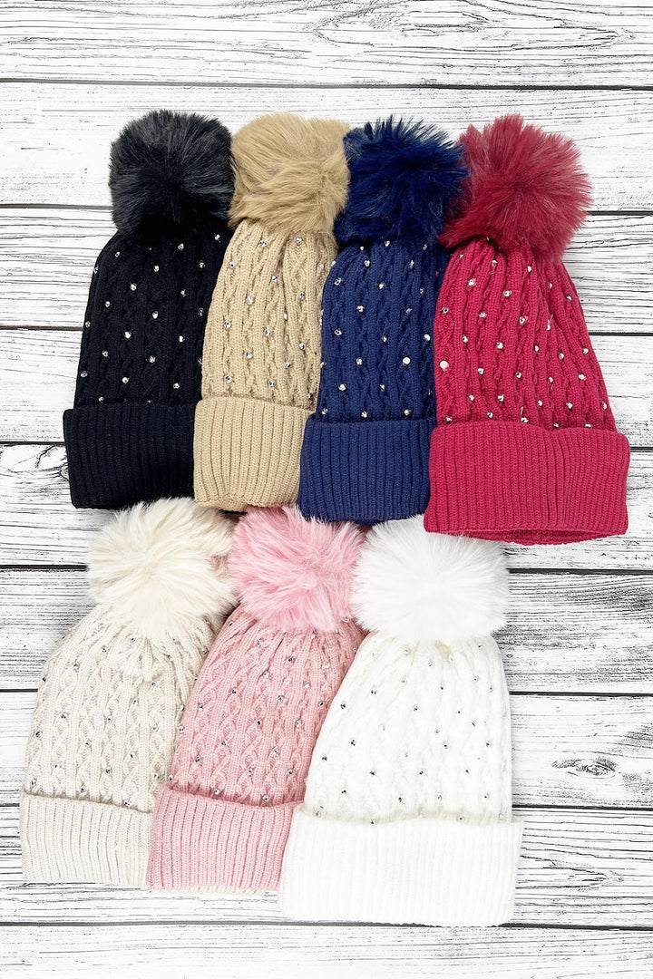 Rhinestone Beanies