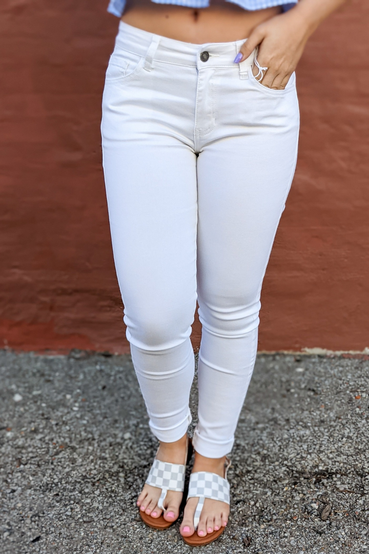 Chelsea White Denim Jeans