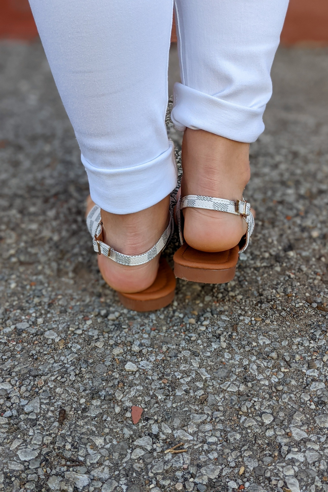 Brooke Checkered Sandals