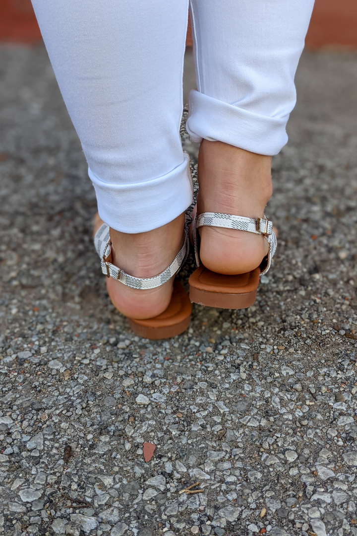Brooke Checkered Sandals