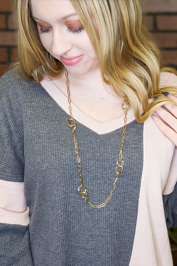 Exactly Right Gold Chain Necklace