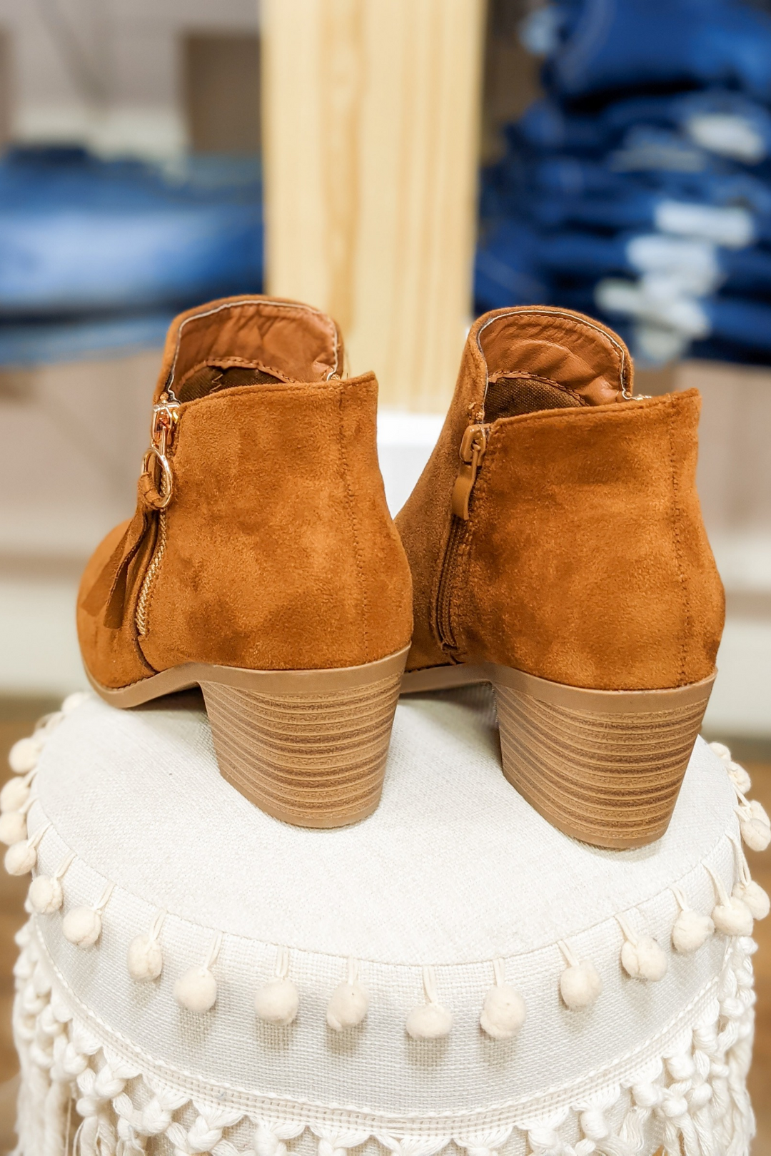 Mia Booties - Chestnut