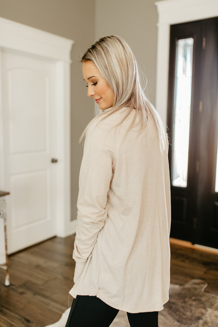 Tri-Blend Tunic Tee-Mushroom