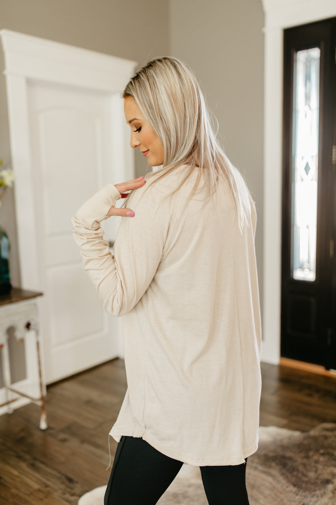 Tri-Blend Tunic Tee-Mushroom