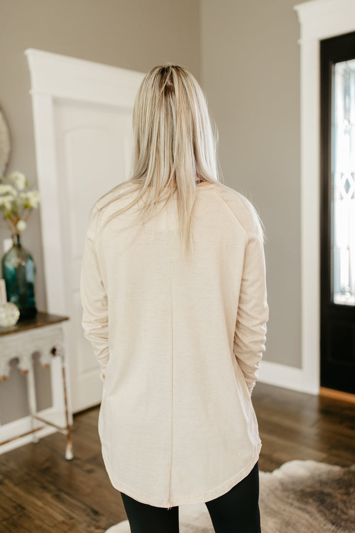 Tri-Blend Tunic Tee-Mushroom