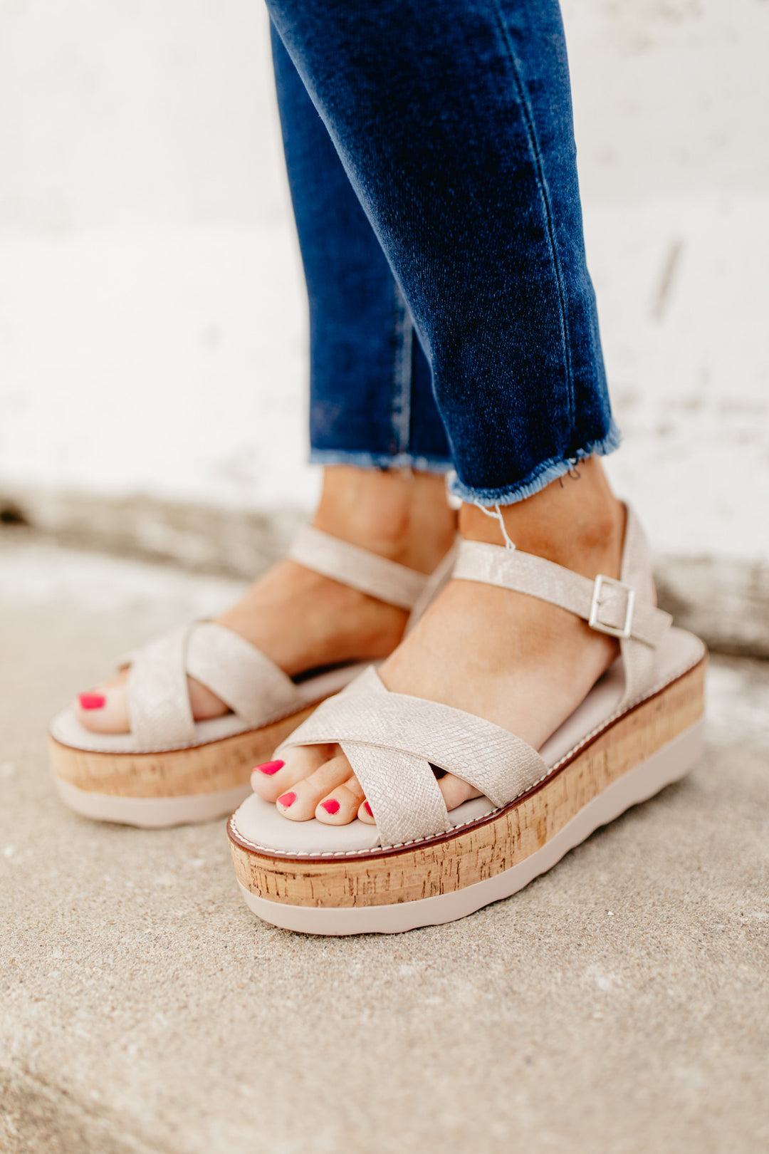 Larisa Sandal - Champagne