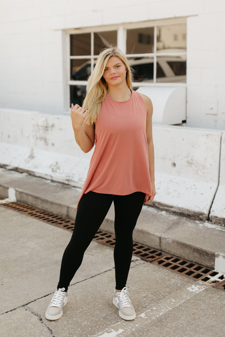 Back Cross Drapey Tank