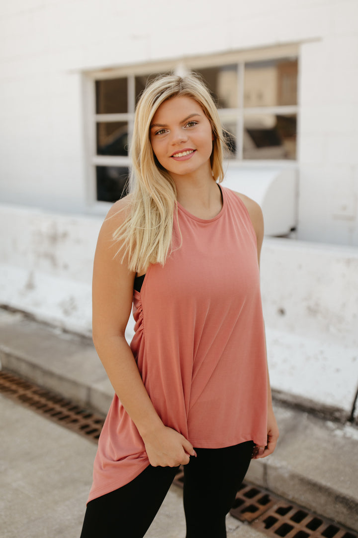 Back Cross Drapey Tank