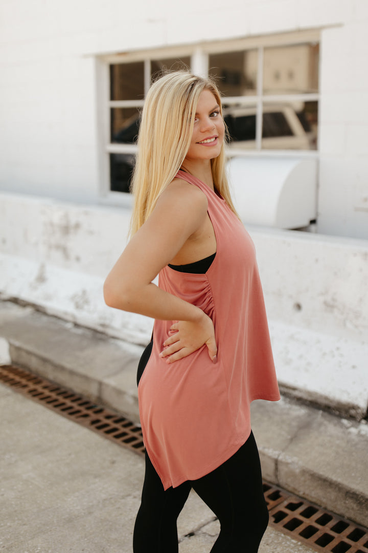 Back Cross Drapey Tank