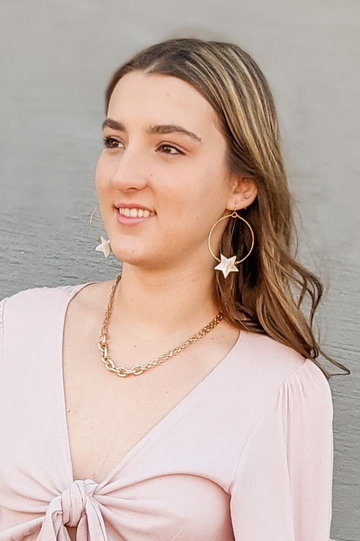 Star Hoop Earring