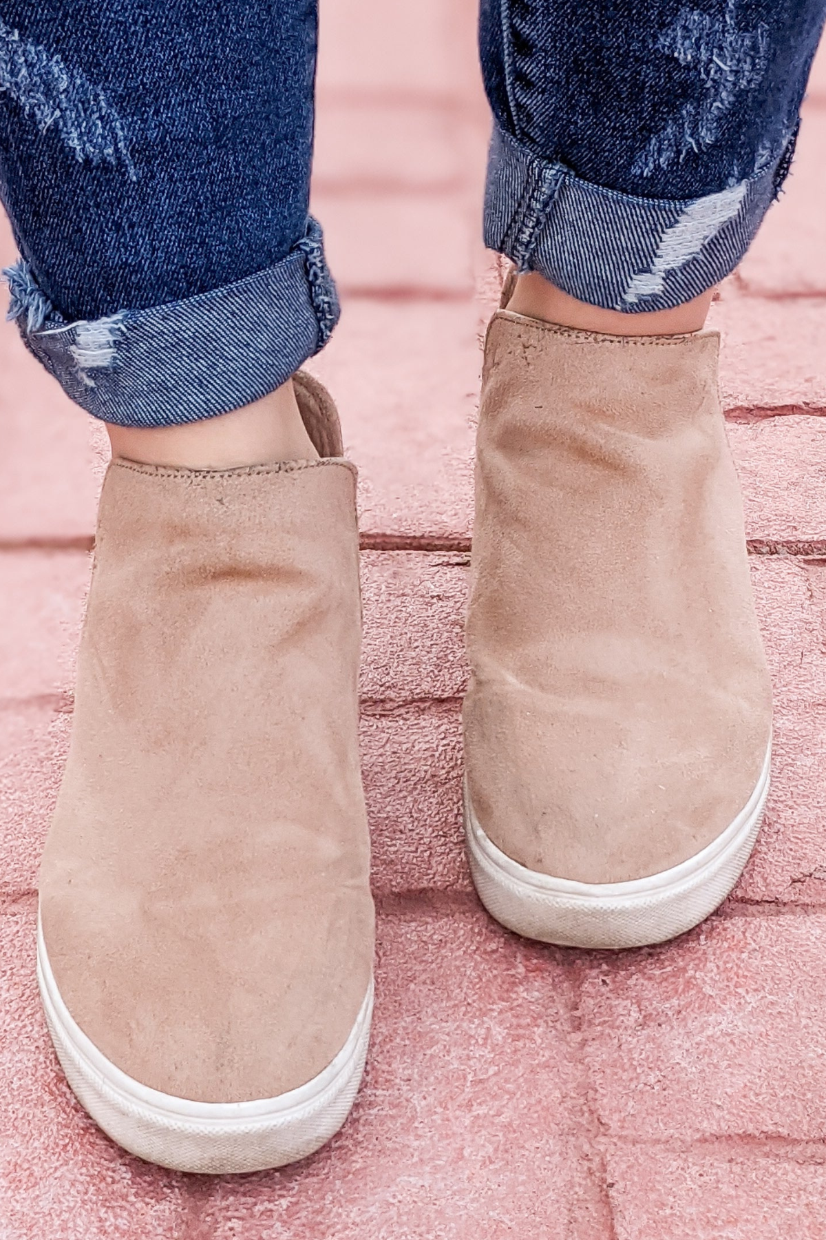 Taupe 2025 sneaker wedges
